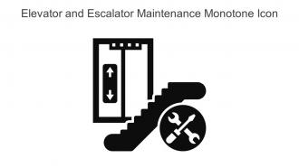 Elevator And Escalator Maintenance Monotone Icon In Powerpoint Pptx Png And Editable Eps Format