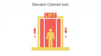 Elevator Colored Icon In Powerpoint Pptx Png And Editable Eps Format