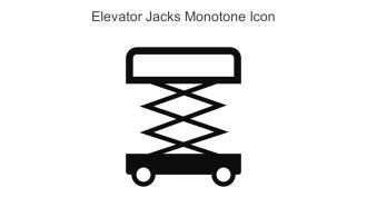 Elevator Jacks Monotone Icon In Powerpoint Pptx Png And Editable Eps Format