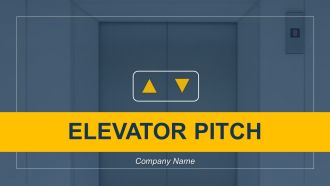 Elevator pitch powerpoint presentation slides