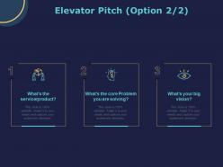 Elevator pitch ppt powerpoint presentation model ideas
