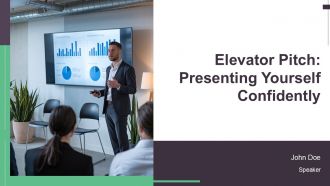 Elevator Pitch Presenting Yourself Confidently PPT Slides AT