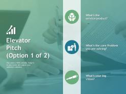 Elevator Pitch Puzzle Ppt Powerpoint Presentation File Rules