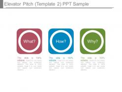 Elevator pitch template2 ppt sample