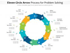 Eleven circle arrow process for problem solving