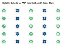 Eligibility criteria for pmp examination it icons slideppt powerpoint presentation file ideas