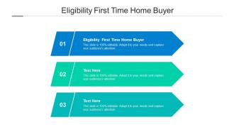 Eligibility first time home buyer ppt powerpoint presentation professional gallery cpb