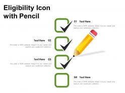 Eligibility icon with pencil