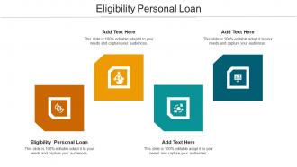 Eligibility Personal Loan Ppt Powerpoint Presentation Designs Download Cpb