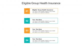 Eligible group health insurance ppt powerpoint presentation model graphics download cpb