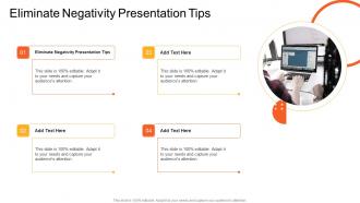 Eliminate Negativity Presentation Tips In Powerpoint And Google Slides Cpb