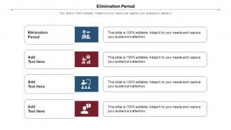 Elimination Period Ppt Powerpoint Presentation Model Professional Cpb