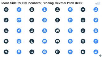 Elix incubator funding elevator pitch deck ppt template