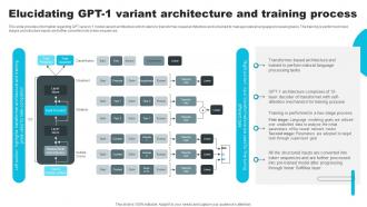 Elucidating GPT 1 Variant Architecture And Training Process How ChatGPT Actually Work ChatGPT SS V