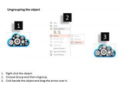Em cloud with multiple gears powerpoint template