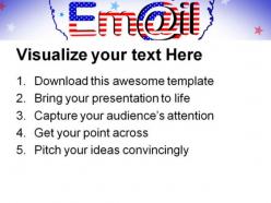 Email america internet powerpoint templates and powerpoint backgrounds 0711