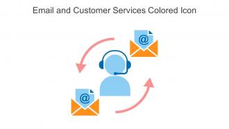 Email And Customer Services Colored Icon In Powerpoint Pptx Png And Editable Eps Format