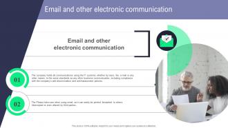 Email And Other Electronic Communication Handbook For Corporate Employees