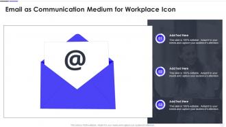 Email As Communication Medium For Workplace Icon
