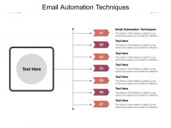 Email automation techniques ppt powerpoint presentation portfolio gallery cpb