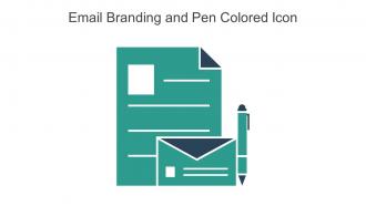 Email Branding And Pen Colored Icon In Powerpoint Pptx Png And Editable Eps Format
