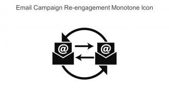 Email Campaign Re Engagement Monotone Icon In Powerpoint Pptx Png And Editable Eps Format