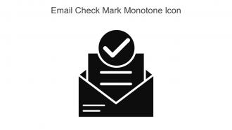 Email Check Mark Monotone Icon In Powerpoint Pptx Png And Editable Eps Format