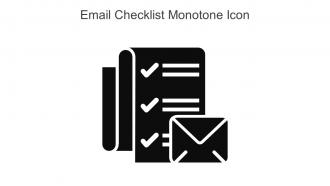 Email Checklist Monotone Icon In Powerpoint Pptx Png And Editable Eps Format