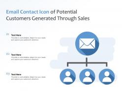 Email Contact Icon Of Potential Customers Generated Through Sales