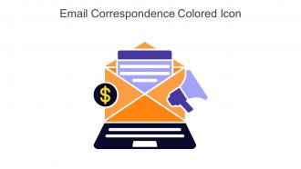 Email Correspondence Colored Icon In Powerpoint Pptx Png And Editable Eps Format