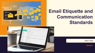 Email Etiquette And Communication Standards PPT Template AT