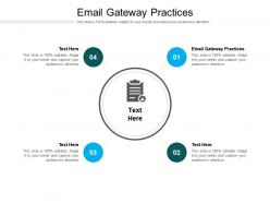 Email gateway practices ppt powerpoint presentation outline vector cpb