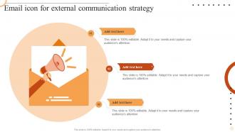 Email Icon For External Communication Strategy