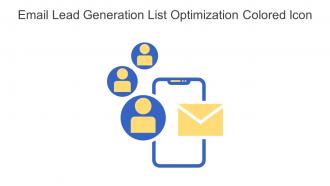 Email Lead Generation List Optimization Colored Icon In Powerpoint Pptx Png And Editable Eps Format