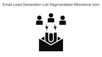 Email Lead Generation List Segmentation Monotone Icon In Powerpoint Pptx Png And Editable Eps Format