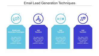 Email Lead Generation Techniques Ppt PowerPoint Presentation Outline Rules Cpb