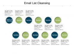 Email list cleansing ppt powerpoint presentation styles slides cpb