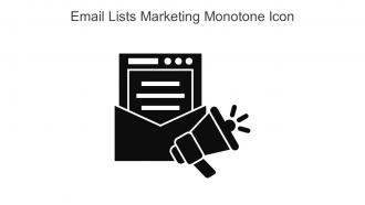 Email Lists Marketing Monotone Icon In Powerpoint Pptx Png And Editable Eps Format