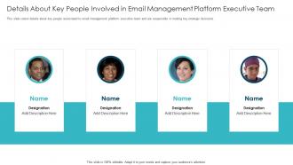 Email management software details about key people involved in email management platform
