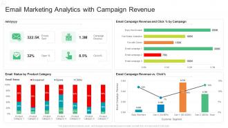 Email marketing analytics with campaign revenue
