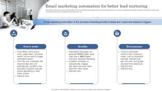 Email Marketing Automation For Better Lead Nurturing Improving Client Lead Management