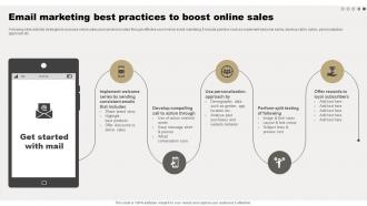 Email Marketing Best Practices To Boost Online Comprehensive Guide For Online Sales Improvement