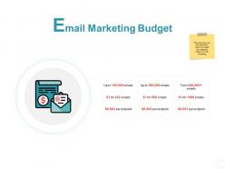 Email marketing budget email ppt powerpoint presentation portfolio format
