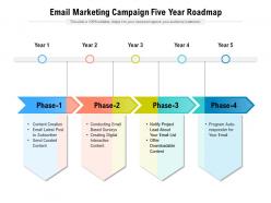 Email marketing campaign five year roadmap