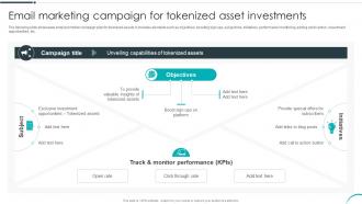 Email Marketing Campaign For Tokenized Asset Investments Revolutionizing Investments With Asset BCT SS