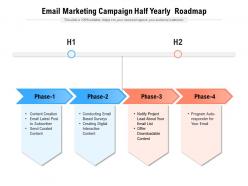 Email Marketing Campaign Half Yearly Roadmap