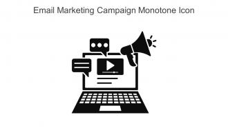 Email Marketing Campaign Monotone Icon In Powerpoint Pptx Png And Editable Eps Format