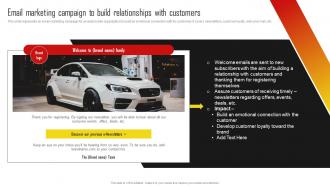 Email Marketing Campaign To Build Vehicle Promotion Campaign Program Strategy SS V