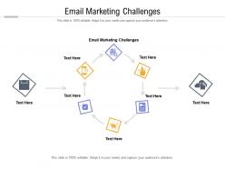 Email marketing challenges ppt powerpoint presentation pictures deck cpb