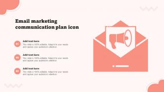 Email Marketing Communication Plan Icon